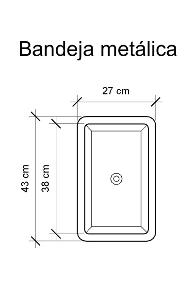 Bandeja metálica puede acumular agua y drenar sobre el lavatrastos. La funcionalidad de este accesorio para lavatrastos es separar los cubiertos para su secado, desinfectar frutas o dejar descongelar algún alimento.