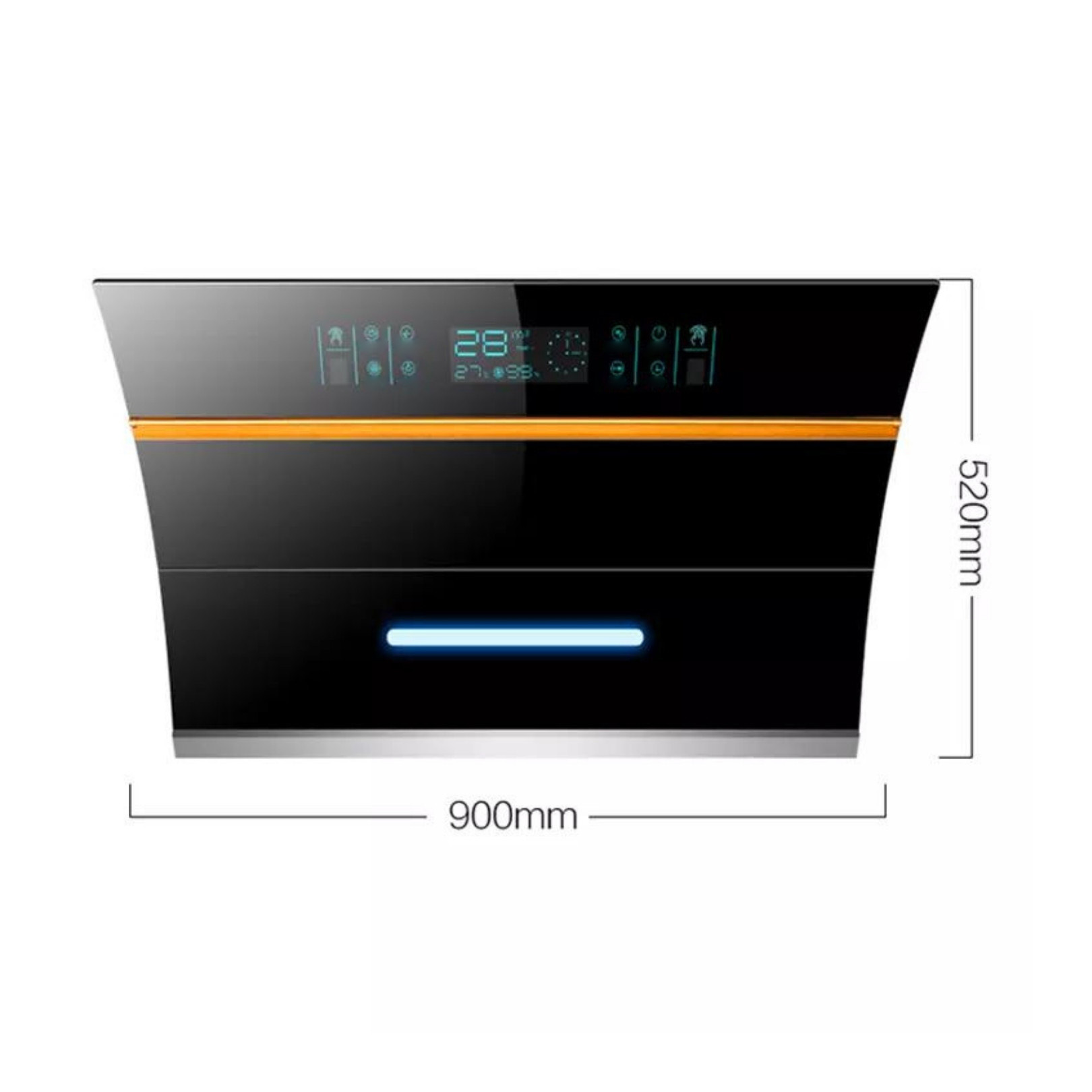 <p class="p1">Campana extractora, posee tecnología de vanguardia, su diseño innovador y minimalista le da un toque de elegancia a su cocina. Posee una red celular de filtración fina que separa de forma eficiente los humos y aceites. Su función de limpieza térmica de alta temperatura elimina el aceite automáticamente sin limpieza manual con solo presionar un botón.</p>
<p class="p1">Garantía: 6 meses por defectos de fábrica.</p>
<p class="p2">Este producto debe ser instalado por una persona profesional.</p>