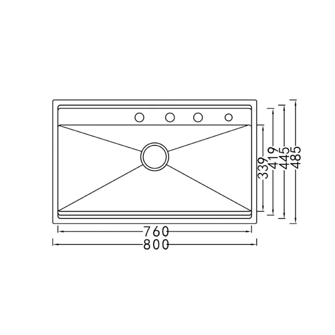 "Menos es más"
lavatrastos de una fosa de gran tamaño, su diseño minimalista brinda un espacio limpio y organizado. Este modelo de alta gama posee dos tapaderas que cubren la superficie del fregadero. Diseñado y elaborado con finos acabados de acero inoxidable le agrega un detalle de lujo y elegancia a tu cocina.  Obtén lo mas nuevo en tendencias de cocina.